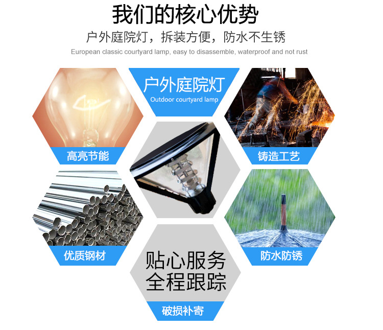 廠家直銷庭院燈室外小區防水路燈景觀燈3米3.5米led燈戶外景觀燈示例圖3