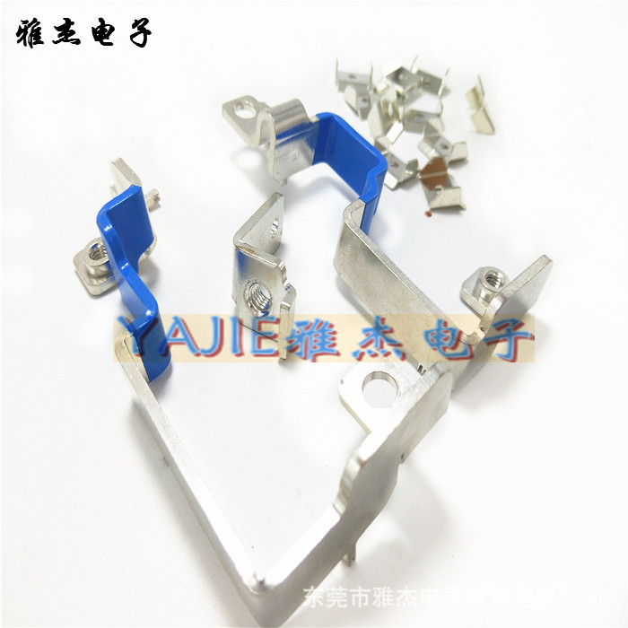 多孔電鍍紫銅噴塑連接 鍍銀/鍍鎳銅排 硬銅排折彎連接件涂層工藝示例圖2
