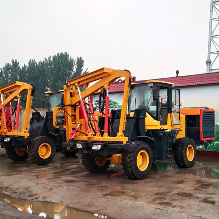 四輪驅(qū)動(dòng)護(hù)欄打樁機(jī) 公路護(hù)欄壓樁機(jī) 雙包斷氣剎打樁機(jī) 久勝機(jī)械js940示例圖10
