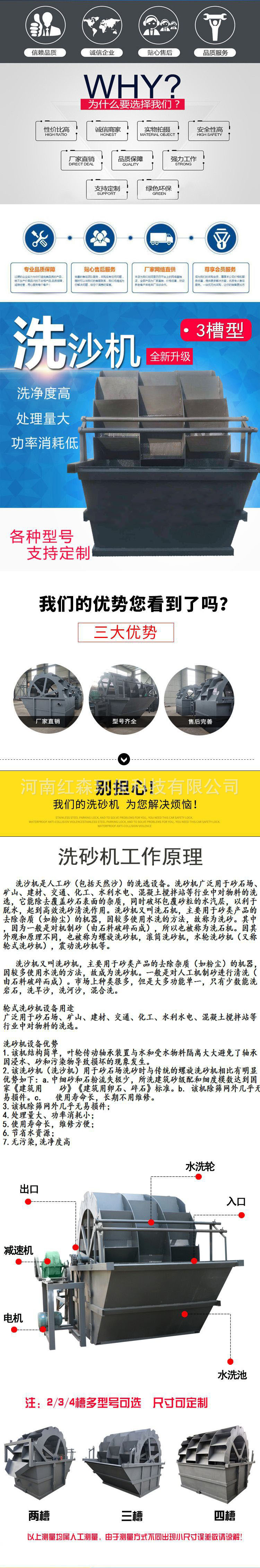 廠家定制洗沙設備 輪式洗砂機 大型輪式洗砂機 水輪洗沙設備示例圖1