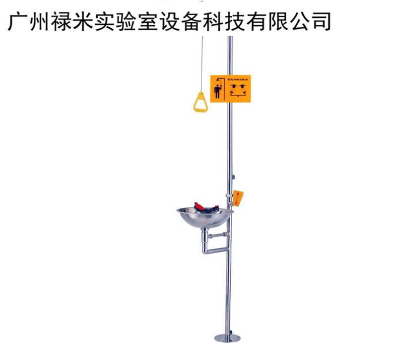 304不銹鋼復合式緊急沖淋洗眼器， 緊急淋浴器廠家直銷示例圖1