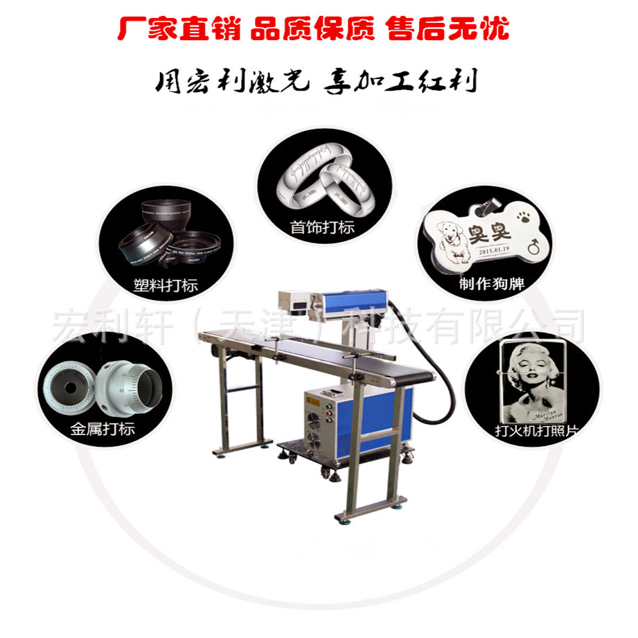 二氧化碳打標機飛行打標機生產日期飛行打碼機  激光打碼廠家直銷示例圖3