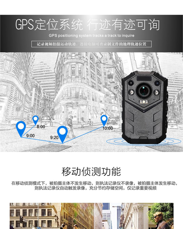 警攝高清紅外夜視帶GPS功能現場工作記錄儀DSJ-Q8示例圖8
