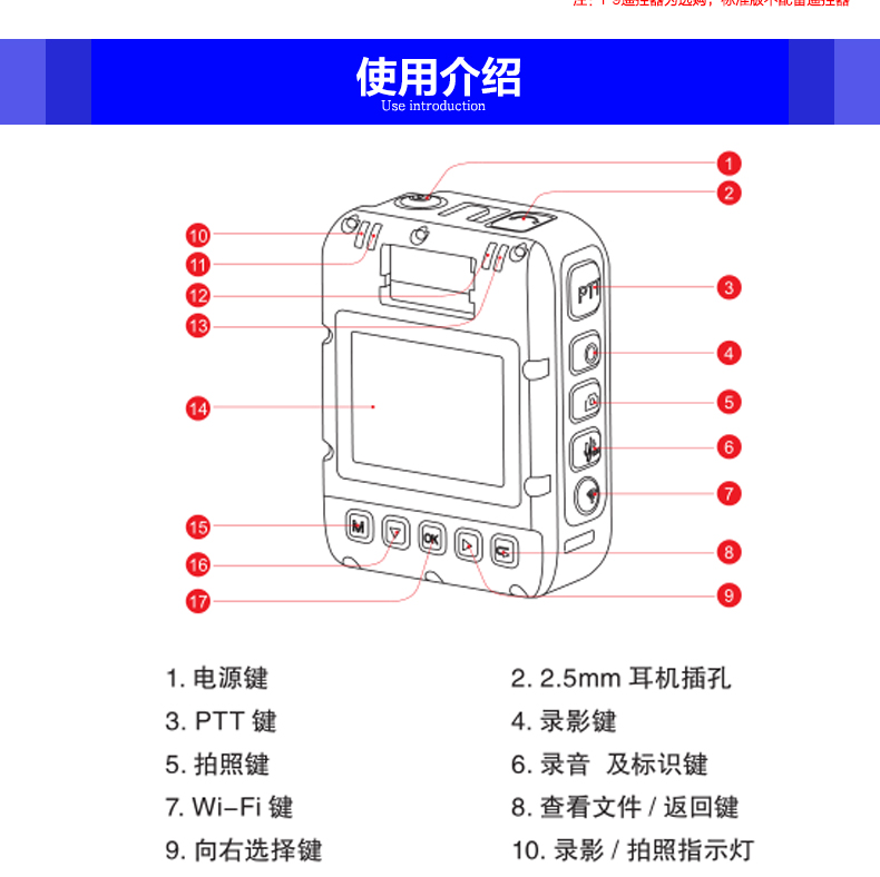 AEE高清紅外夜視現(xiàn)場記錄儀DSJ-P9示例圖14
