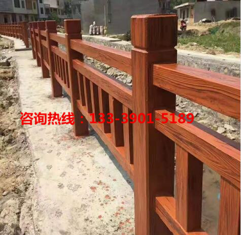 鋼管木紋噴漆施工 水泥護欄花架仿木紋漆  外墻仿木紋漆施工價格示例圖7