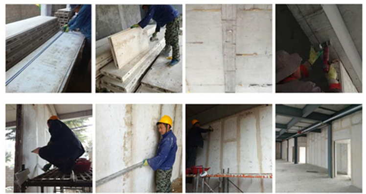 建筑用輕質隔墻板，防火隔斷墻，加工定制保溫隔熱水泥隔墻板,山東輕質墻板廠家、徐州隔墻板示例圖8
