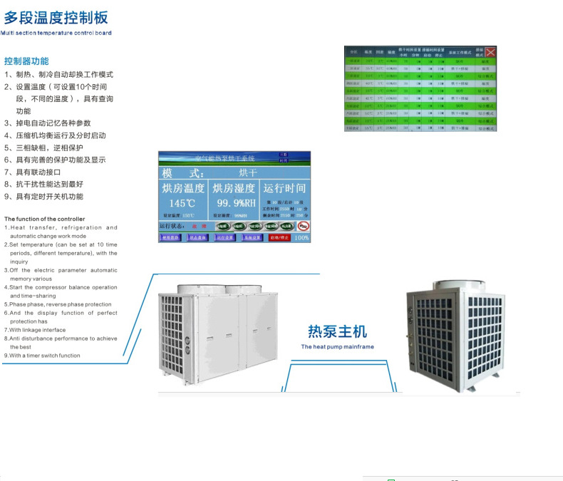 專業供應 牛肉干制品空氣能熱泵烘干機 空氣源熱泵烘干房示例圖15