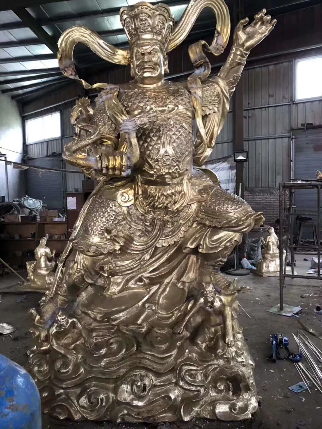 四大天王神像 本廠專業鑄造樹脂四大天王佛像 道觀四大天王神像 樹脂四大天王佛像