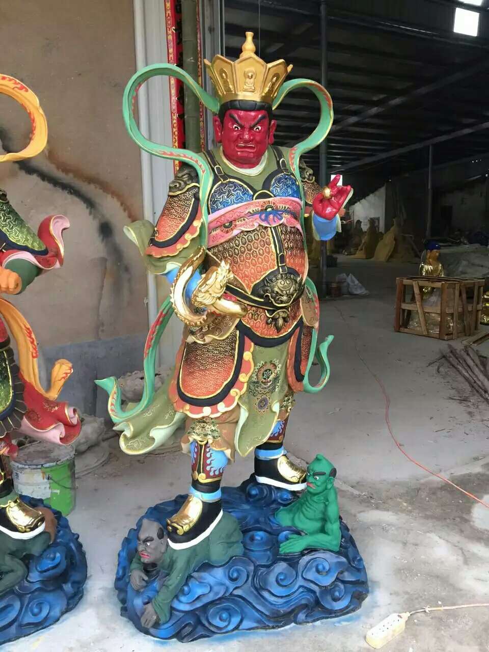 四大天王神像 本廠專業鑄造樹脂四大天王佛像 道觀四大天王神像 樹脂四大天王佛像