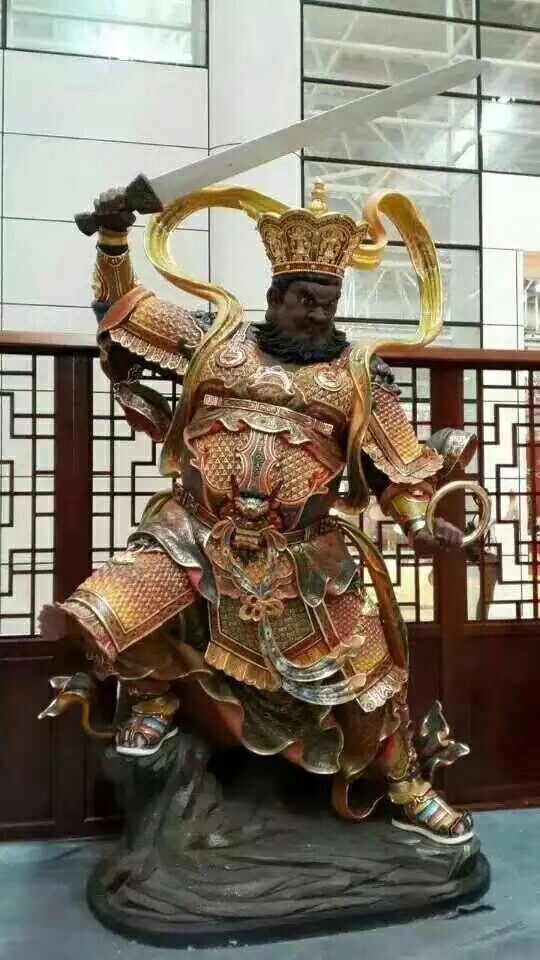 四大天王神像 本廠專業鑄造樹脂四大天王佛像 道觀四大天王神像 樹脂四大天王佛像