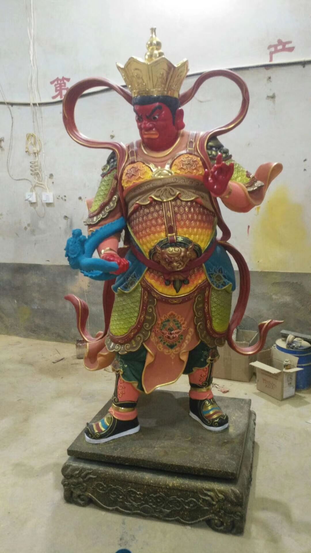 四大天王神像 本廠專業鑄造樹脂四大天王佛像 道觀四大天王神像 樹脂四大天王佛像