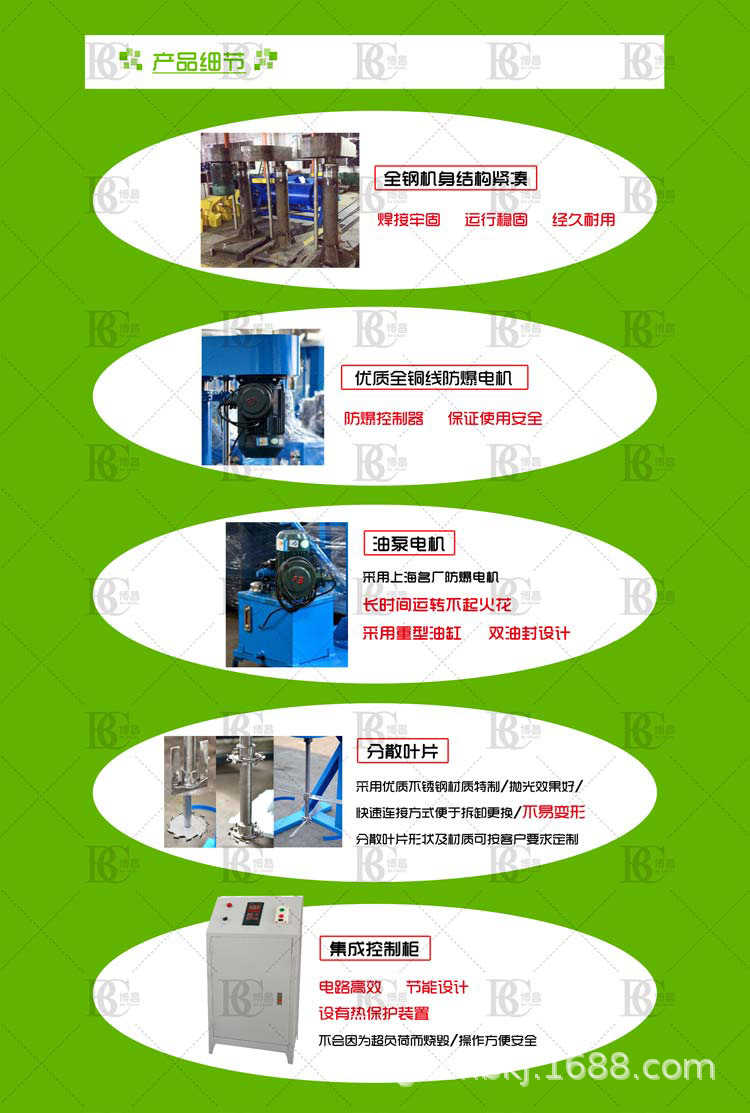 廠家供應(yīng)4KW乳液高速分散機 全銅線電機馬力足示例圖6
