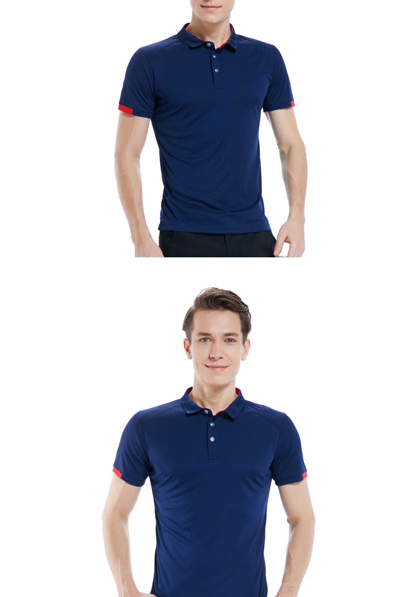 高端速干衣翻領polo衫定制反領工作服定做短袖戶外團體服快干服裝示例圖8