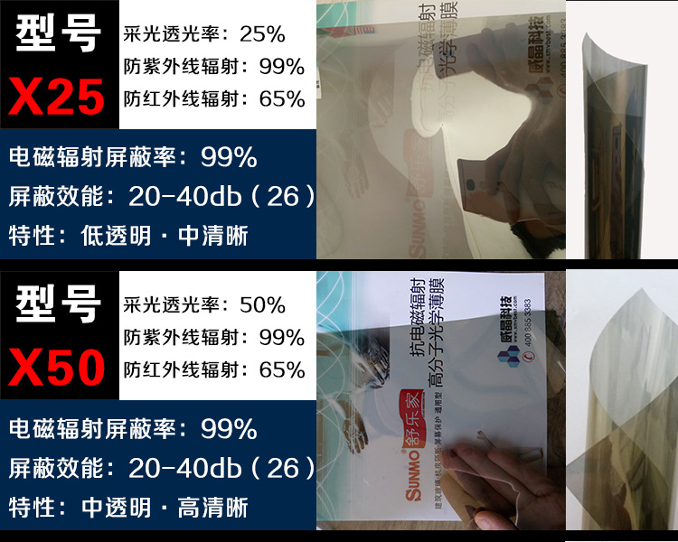 金華機(jī)房防輻射膜 機(jī)柜防輻射玻璃隔斷膜 辦公室電腦防輻射膜示例圖10