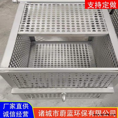 不銹鋼提籃格柵 電動手動型提籃格柵 蔚藍(lán)格柵除污機