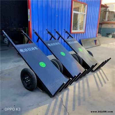 紅勝 工地拉磚車(chē) 兩輪加氣塊搬運(yùn)車(chē) 拉磚平板電動(dòng)車(chē) 建筑工程拉磚車(chē)