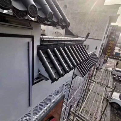 肇慶仿古一體瓦 屋面樹脂瓦 仿古雙面圍墻瓦 門頭瓦 室內裝飾瓦