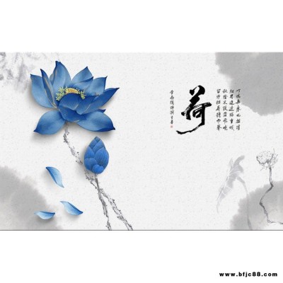 諾曼 新式荷花現代效果圖電視背景墻 簡單的電視背景墻瓷磚 瓷磚電視背景墻裝修圖 餐廳瓷磚背景墻效果圖 瓷磚背景墻工藝