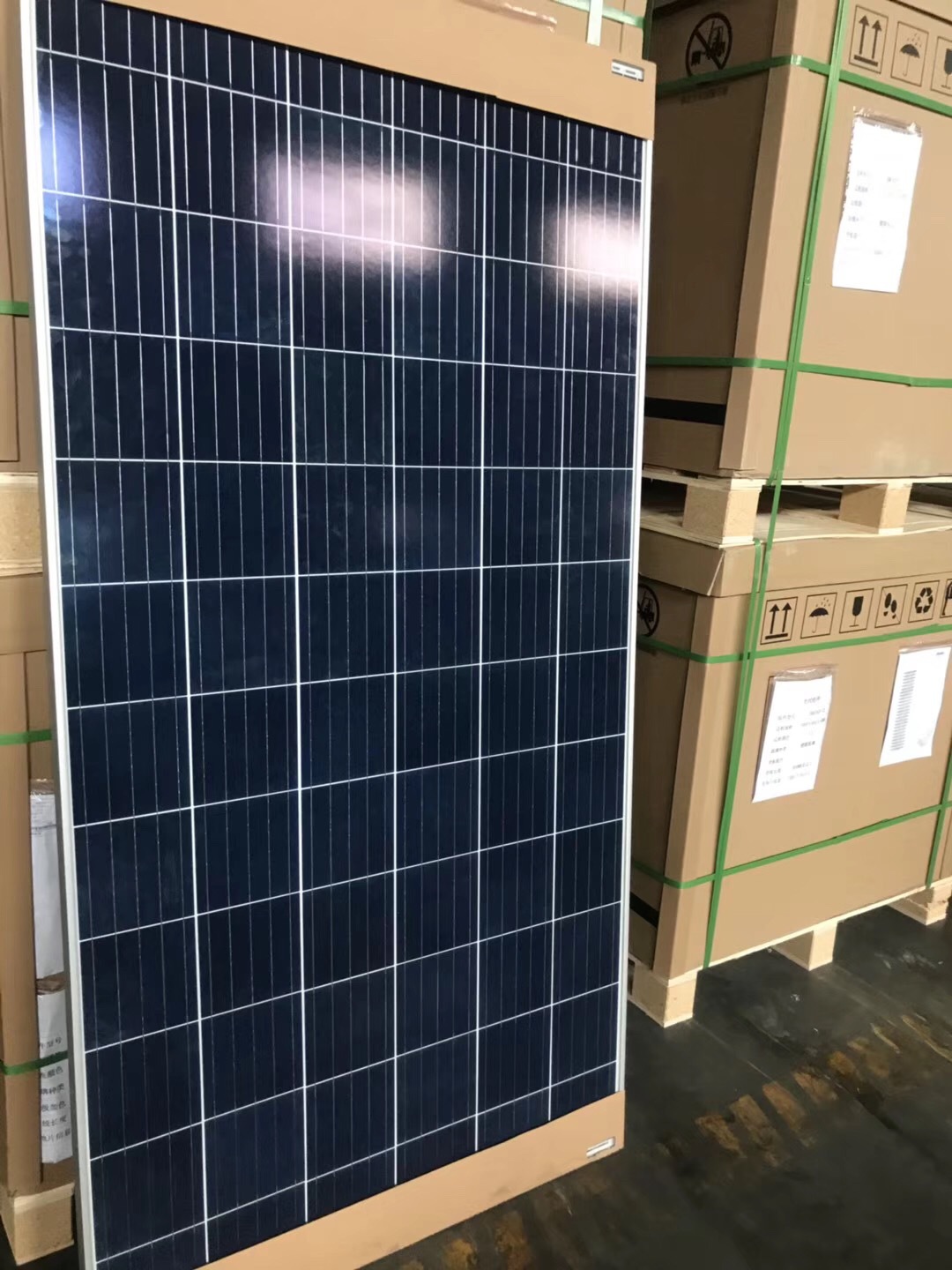 晶科B級260瓦-335瓦多晶太陽能電池板光伏板組件太陽能發電系統示例圖1