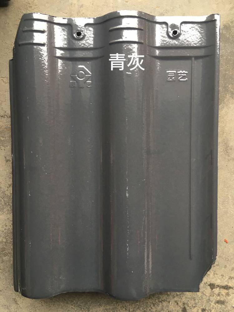 陶瓷斜角瓦 屋面平板瓦 防水雙筒瓦 別墅S瓦