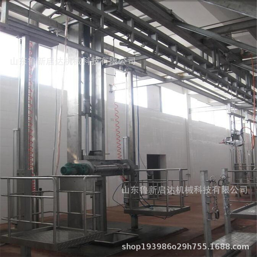 牛氣動單柱升降臺 牛雙柱氣動升降臺  牛屠宰機械示例圖8