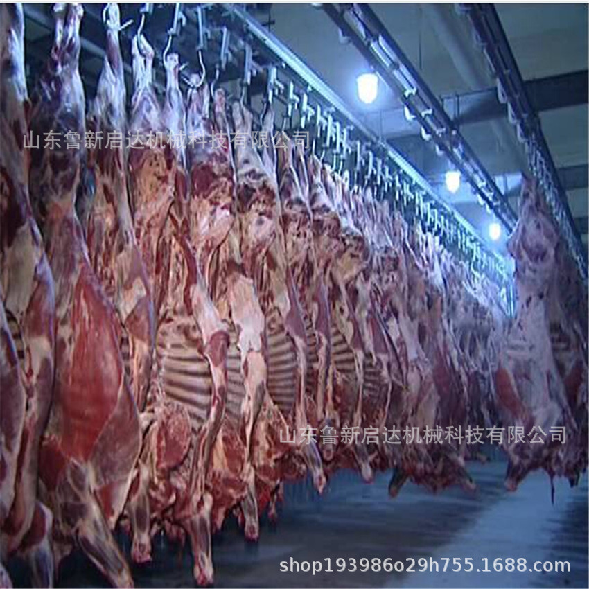 牛雙柱氣動升降臺,牛氣動單柱升降臺,牛擊昏吊掛機(jī) 牛屠宰機(jī)械示例圖4