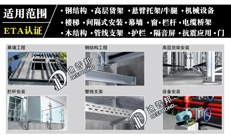 德國(guó)慧魚(yú)化學(xué)錨栓 RGM8M10M12M16M20M24 鋼結(jié)構(gòu)錨栓化學(xué)錨固螺栓示例圖12